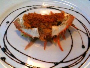 local crab with mango and dried chilis