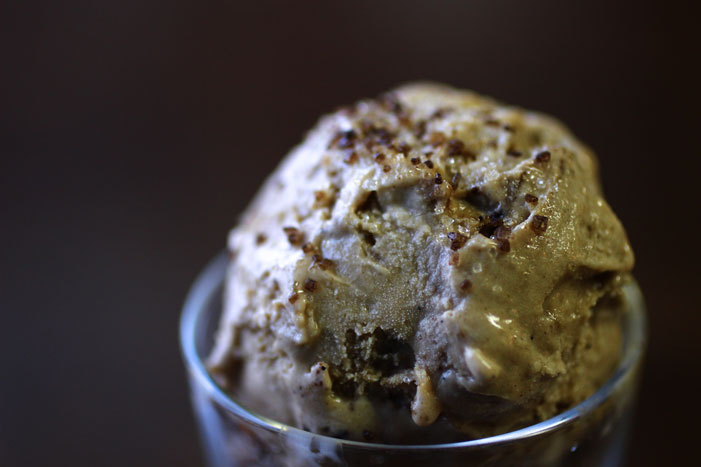 Black Garlic and Honey Ice Cream