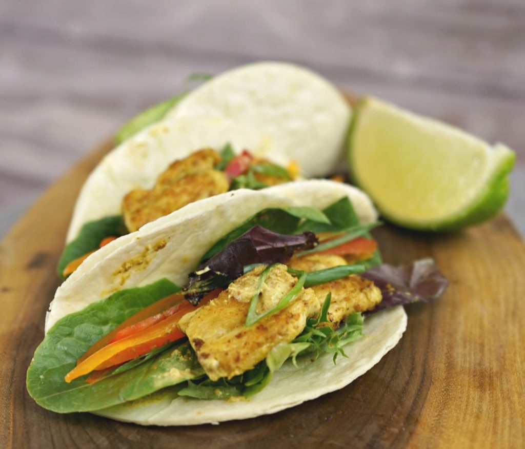 Bombay Coconut-Curry Nuckhen Wraps