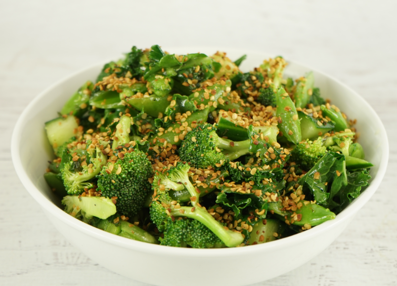 Broccoli, Snap Pea and Toasted Hemp Salad Recipe