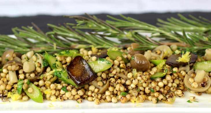 Truffle Rosemary Sorghum Risotto