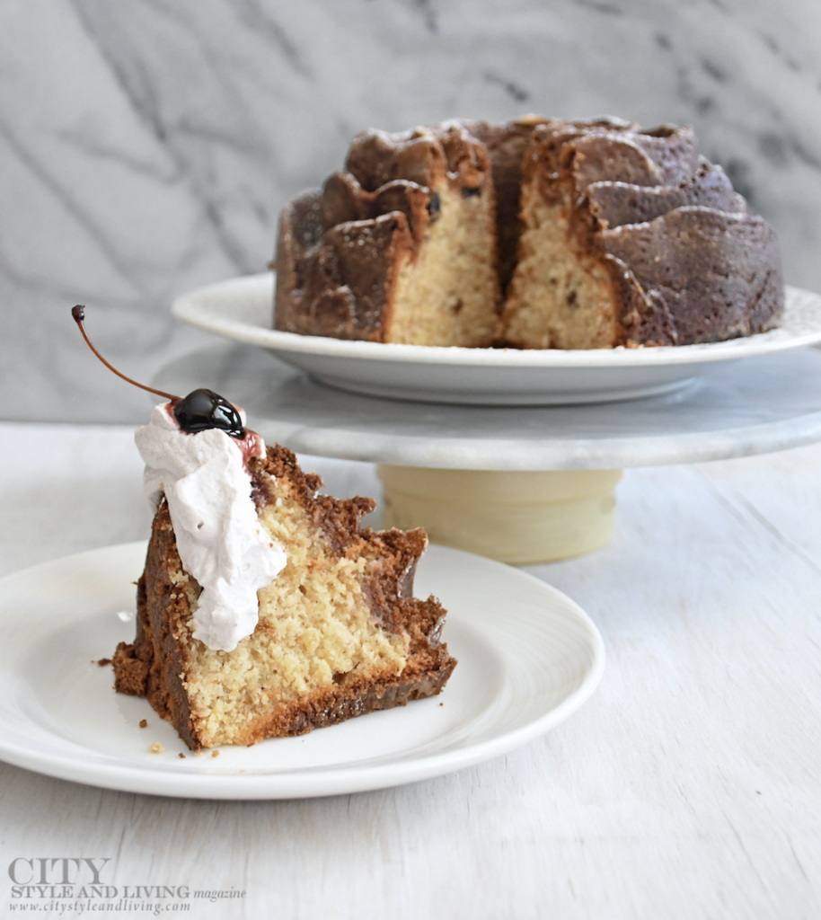 Cherry Yogurt Bundt Cake