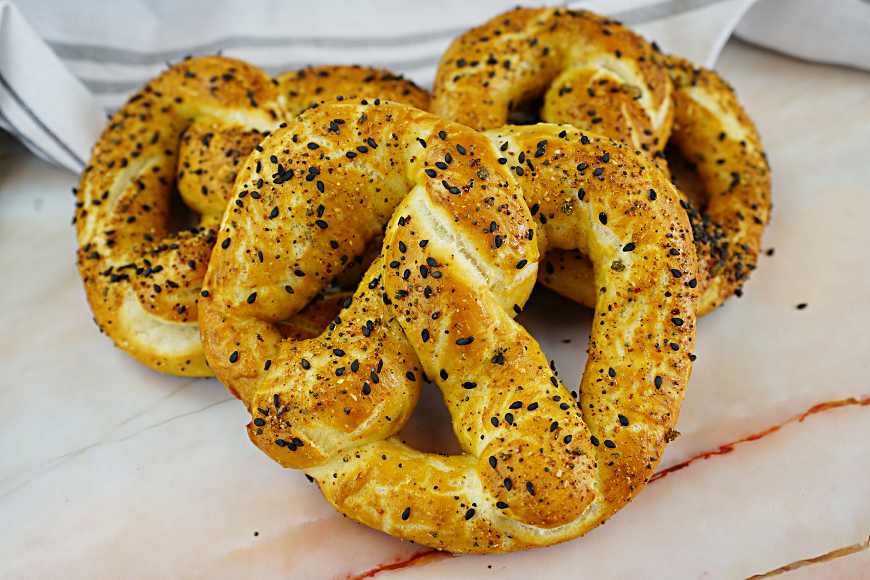 Everything Bagel El Diablo Pretzel