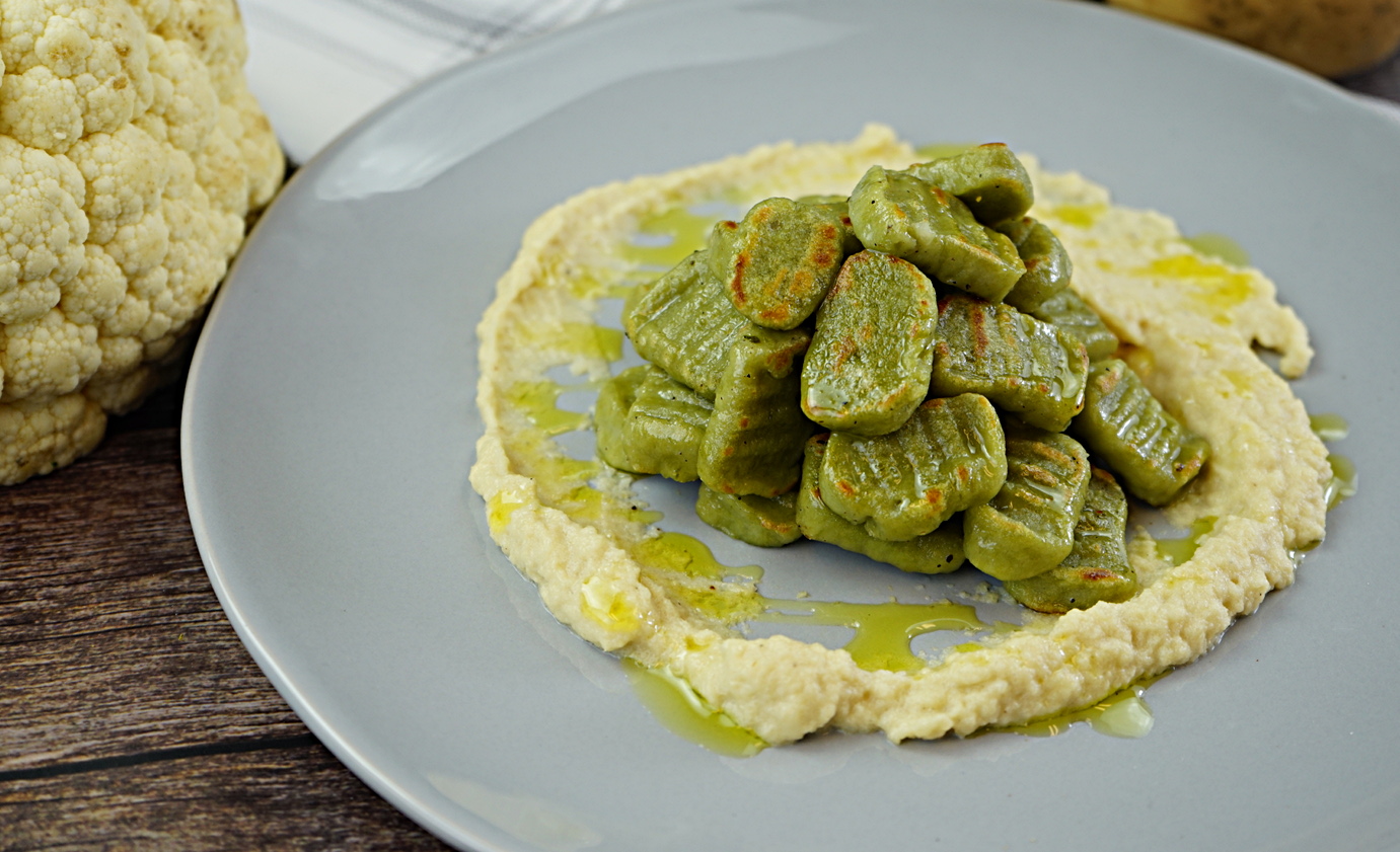 Alfalfa Gnocchi in Cauliflower Sauce