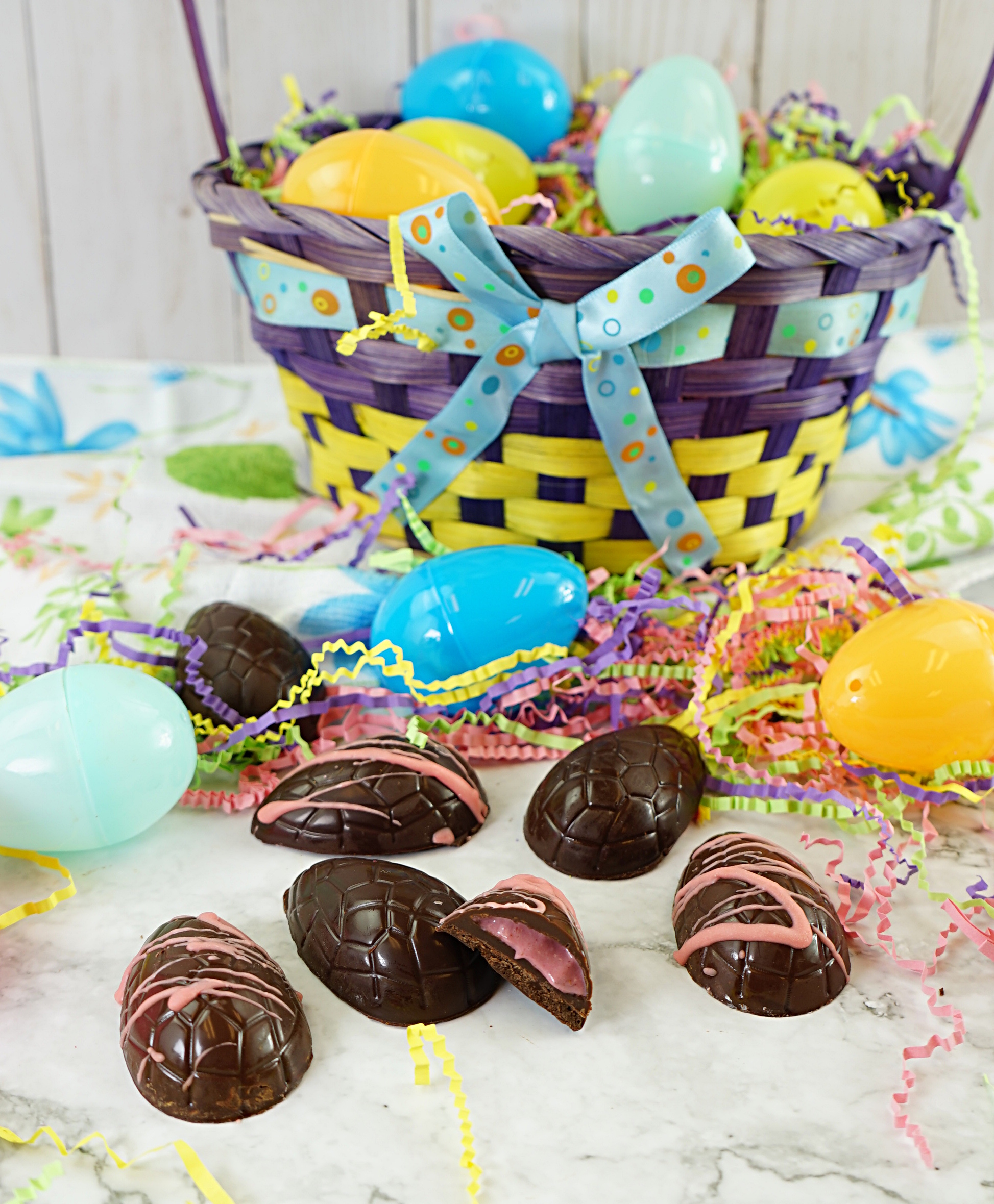 Raspberry filled Easter Chocolate Egg Bon Bons