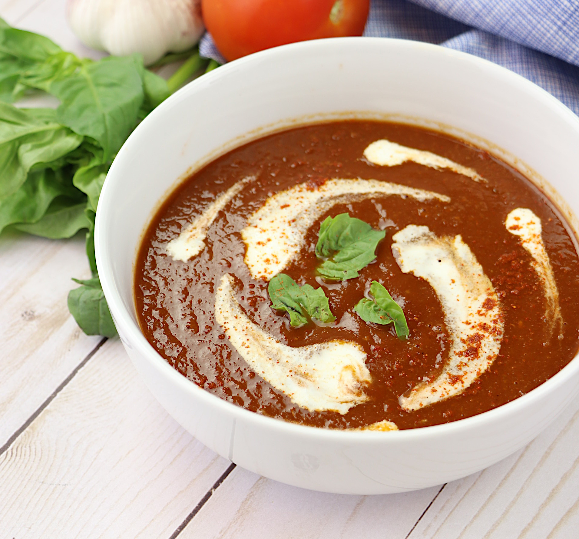 Rose Harissa Tomato Soup