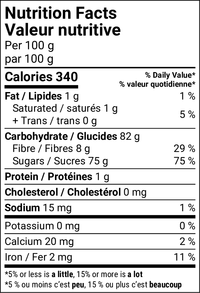Nutritional Facts [8789501] 152601_NF.png