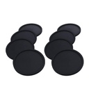 Coaster Silicone Black 8 pc Artigee