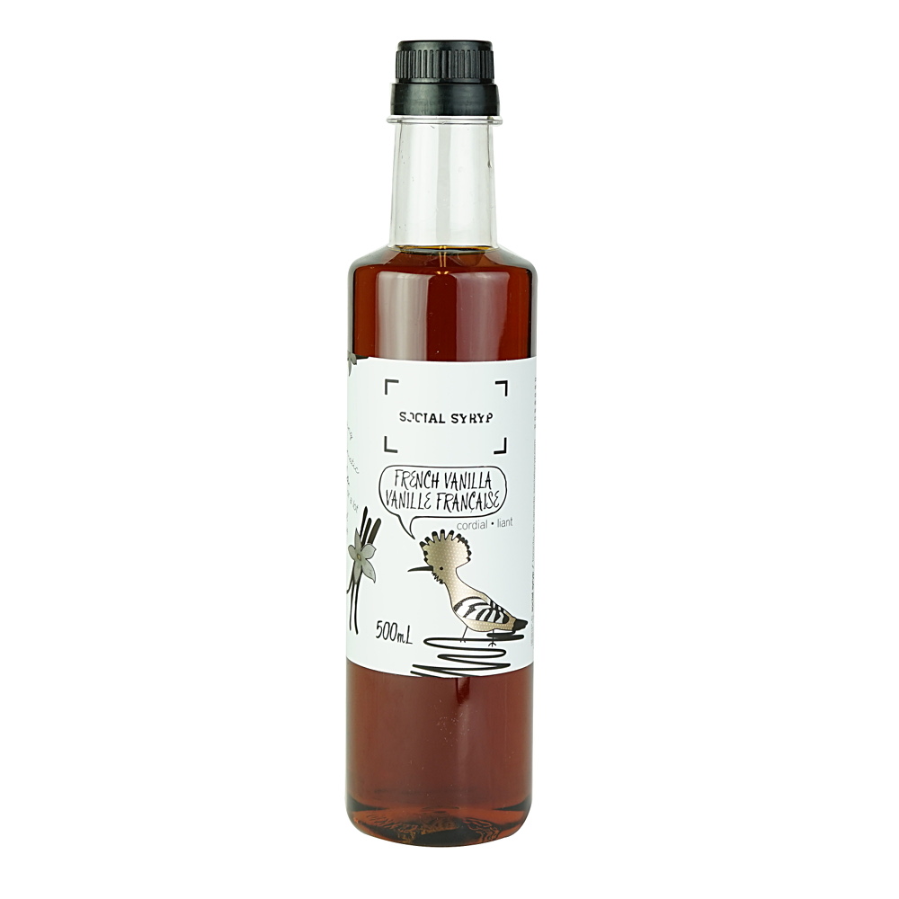 French Vanilla Cordial Syrup 500 ml Social Syryp