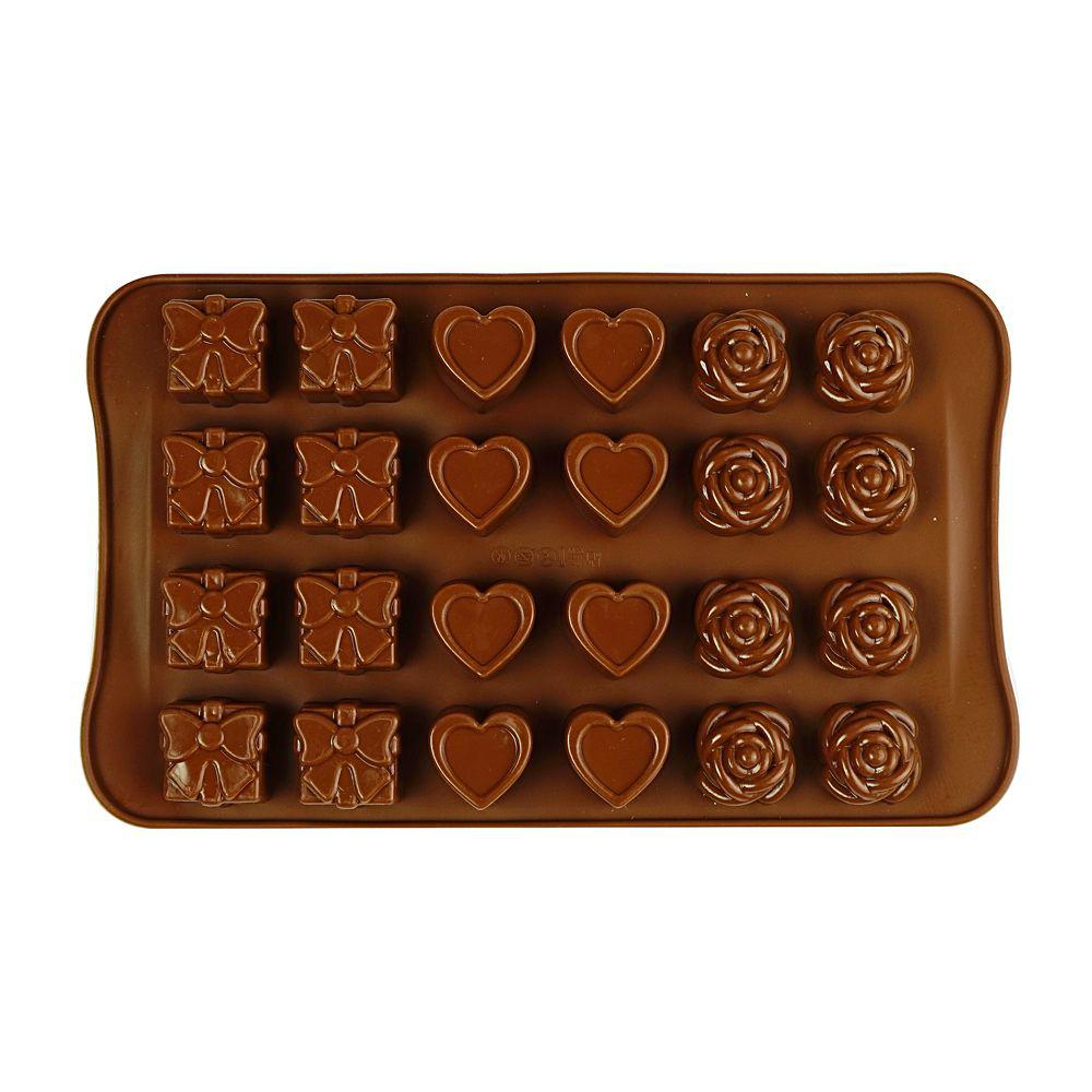 Flower and Heart and Gift Silicone Mold- 1 ct Artigee