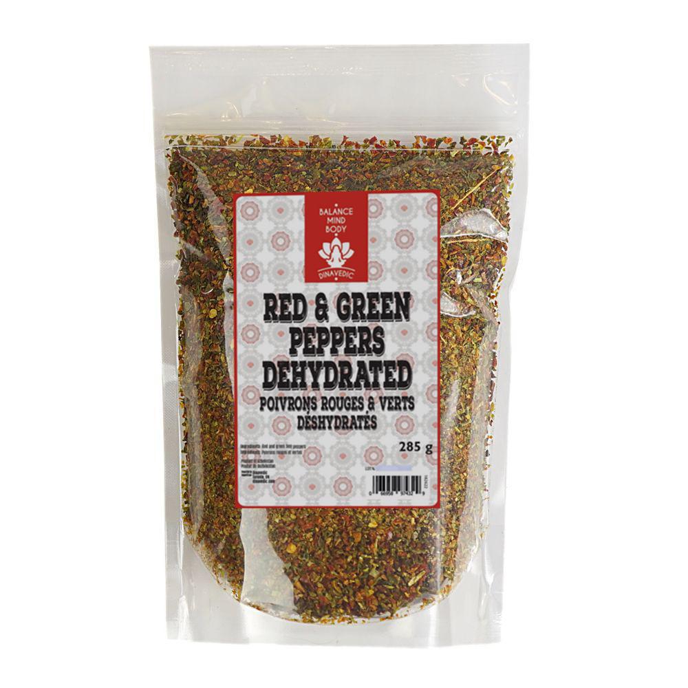 Poivrons Rouge/Vert 1/8 Déshydratés- 285 g Dinavedic