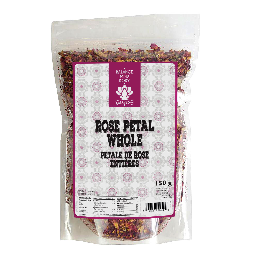 Pétale de rose entière 150 g Dinavedic