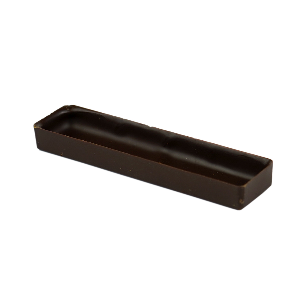 Coquille de chocolat 69% d'origine unique Rectangle moyen 8.9cm 270 pc La Rose Noire