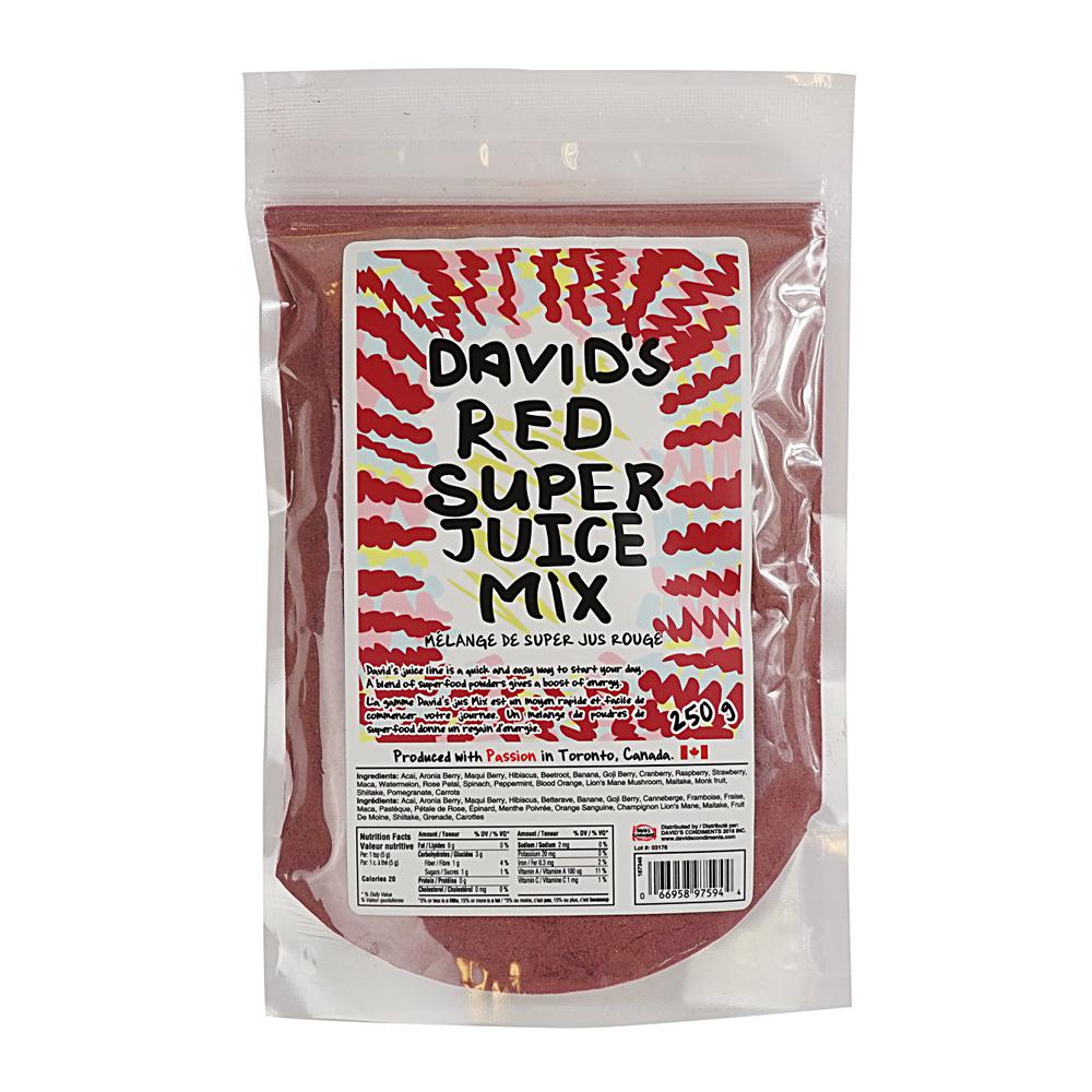 Mélange de super jus rouge 250 g Davids