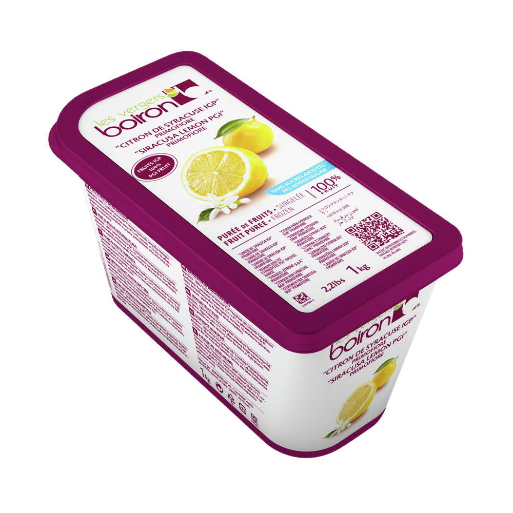 Lemon Puree 100% Pure Frozen 6 x 1 kg Boiron