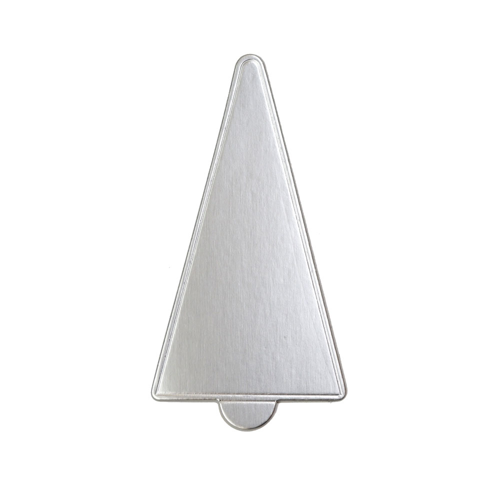 Triangle Mini Cake Base Board Silver 115x64mm 5000 pc Artigee