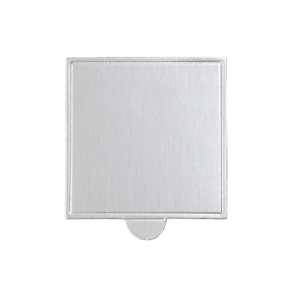 Square Mini Cake Base Board Silver 72x72mm 5000 pc Artigee