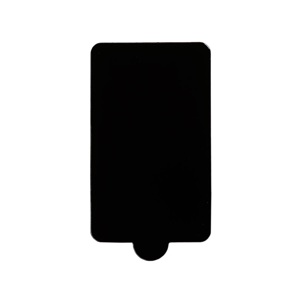 Rectangle Mini Cake Base Board Black 100x60mm 5000 pc Artigee