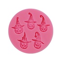 Moule en silicone Citrouilles d'Halloween 5 cavités 5 Cavity - 1 ct Artigee