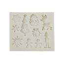 Silicone Mold Christmas 10 Cavity 1 ct Artigee