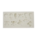 Silicone Mold Halloween Skulls 11 Cavity- 1 ct Artigee