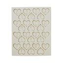 Moule Silicone Alphabet Coeur 28 Cavité- 1 ct Artigee