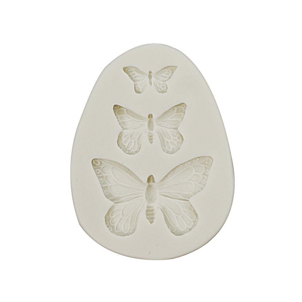 Silicone Mold Butterflies 3 Cavity 1 ct Artigee