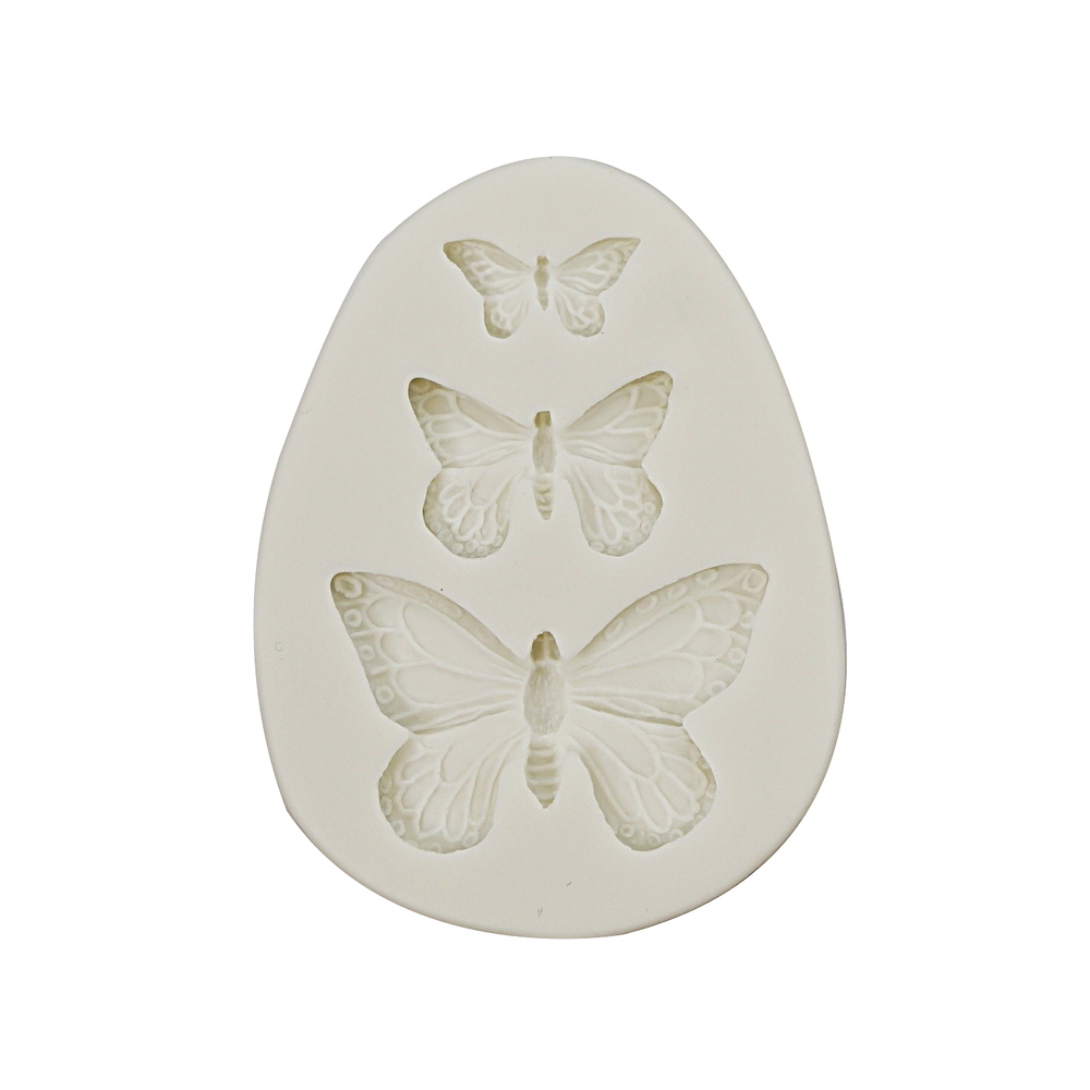 Silicone Mold Butterflies 3 Cavity- 1 ct Artigee