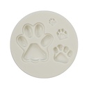 Silicone Mold Paw Print 4 Cavity 1 ct Artigee