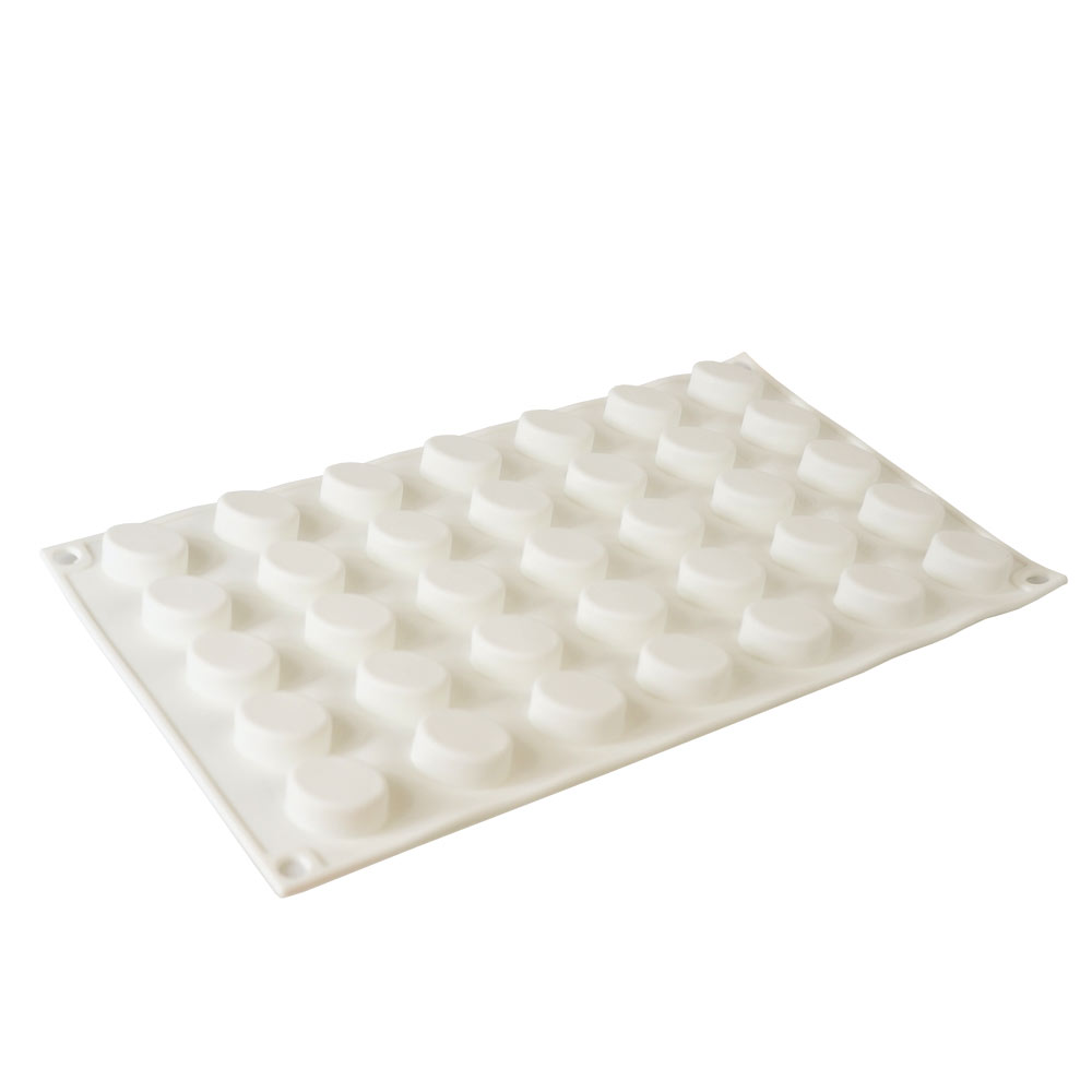 Moule à Mousse en Silicone Petit Cylindre Ovale 35 Cavité 1 ct Artigee