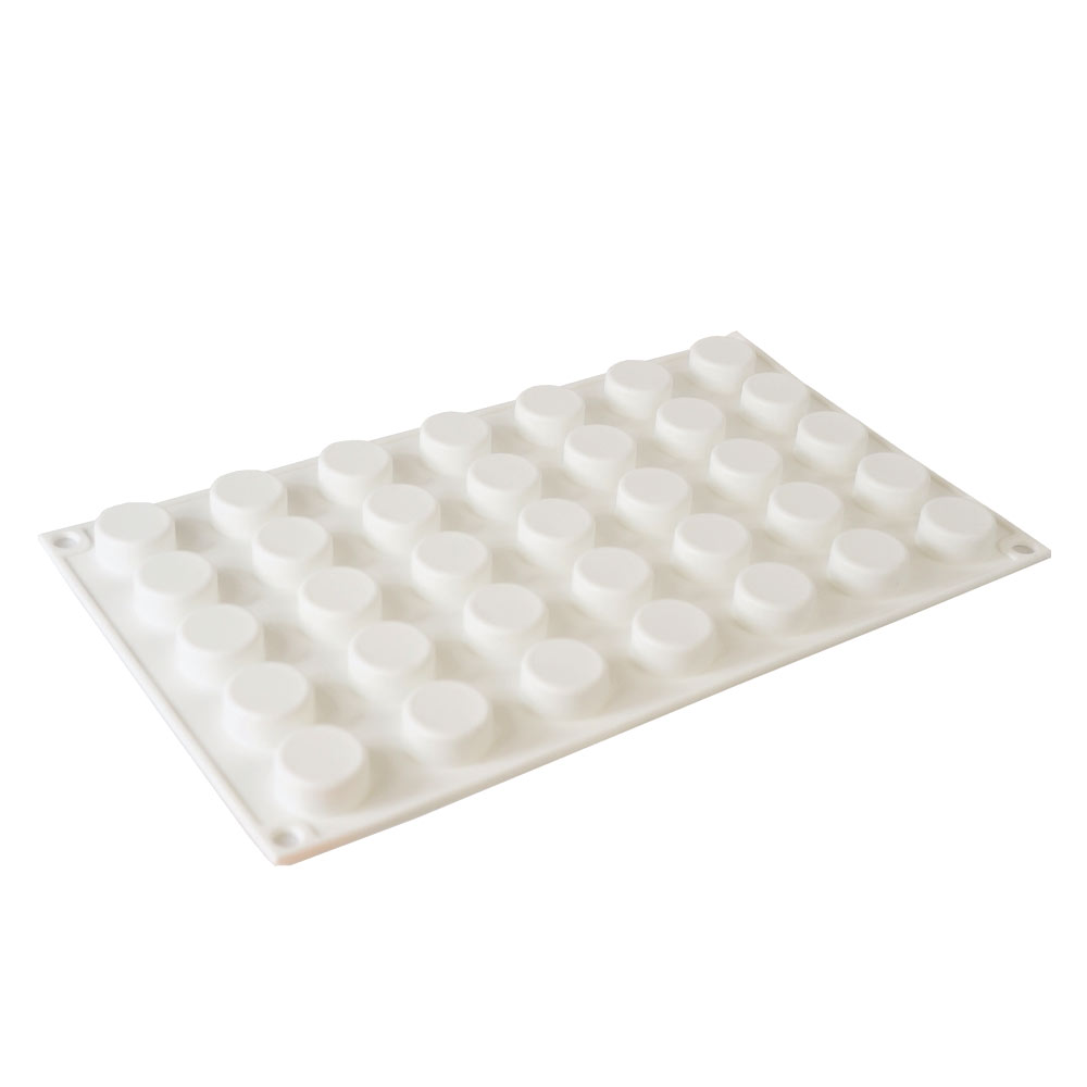 Moule à Mousse en Silicone Petit Cylindre Rond 35 Cavité 1 ct Artigee