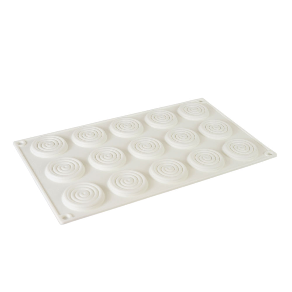 Silicone Mousse Mold Circle Coils 15 Cavity 1 ct Artigee