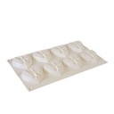 Moule Mousse Silicone Coeurs Géométriques 8 Cavités 1 ct Artigee