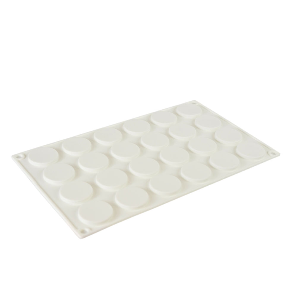 Moule à mousse en silicone, petit cylindre plat, 24 cavités 1 ct Artigee