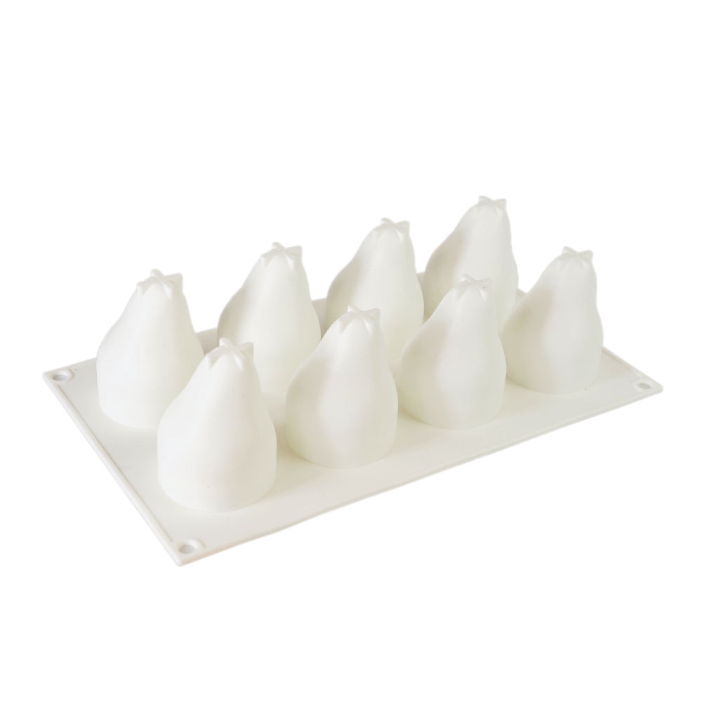 Silicone Mousse Mold Pear 8 Cavity - 1 ct Artigee