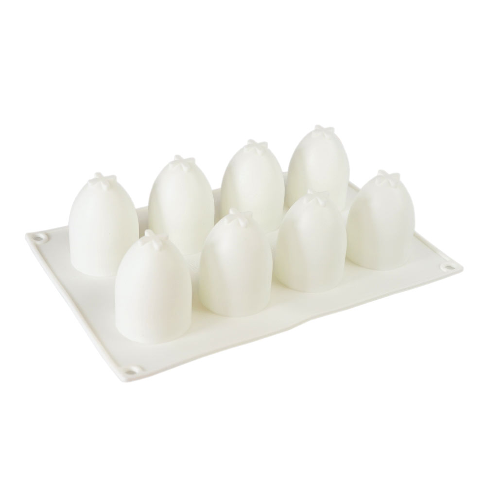 Moule à Mousse en Silicone Oeufs 8 Cavités 1 ct Artigee