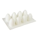 Silicone Mousse Mold Eggs 8 Cavity 1 ct Artigee