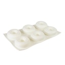 Silicone Mousse Mold Donut 6 Cavity 1 ct Artigee