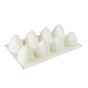Silicone Mousse Mold Half Egg 8 Cavity 1 ct Artigee