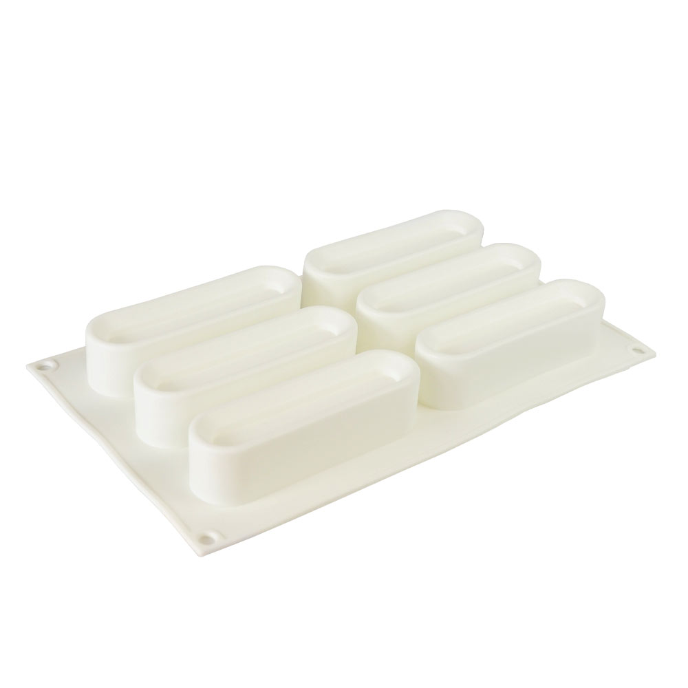 Moule à mousse en silicone barre creuse 6 cavités 1 ct Artigee