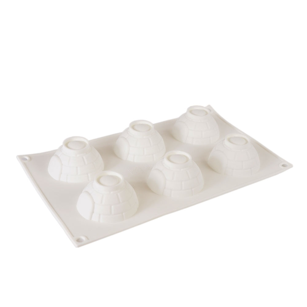 Silicone Mousse Mold Igloo 6 Cavity 1 ct Artigee