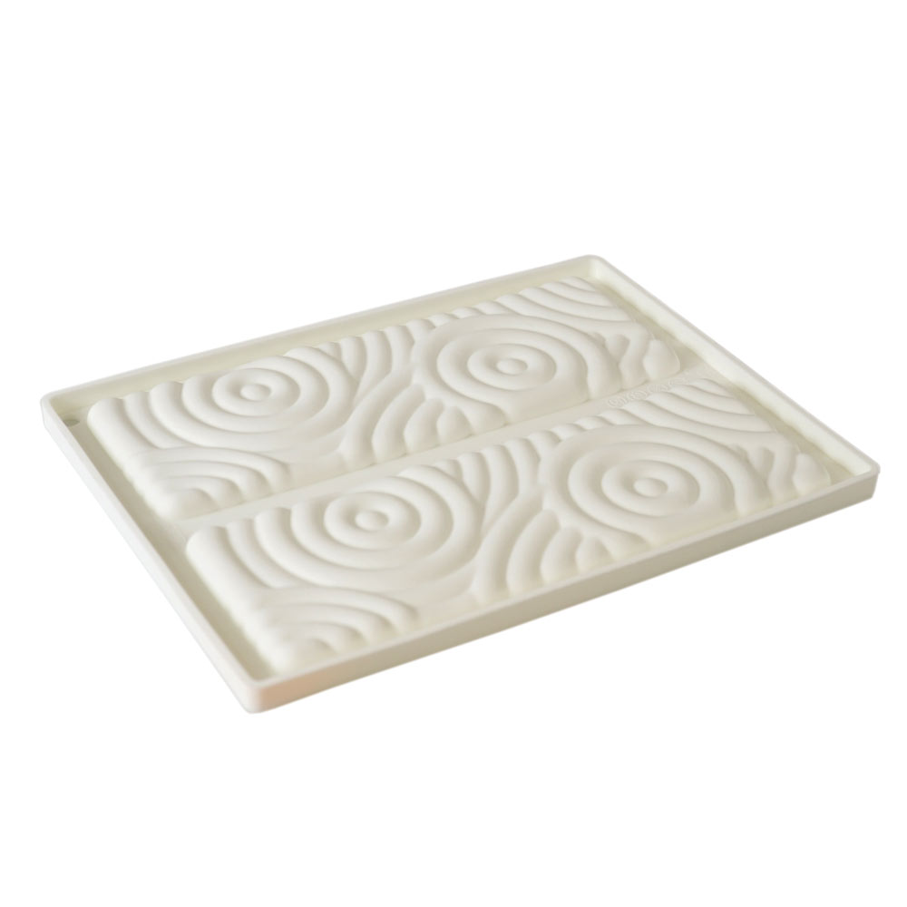 Moule à mousse en silicone rectangle cercles barre 2 cavités 1 ct Artigee