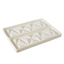 Moule à Mousse en Silicone barre rectangulaire géométrique 2 cavités 1 ct Artigee