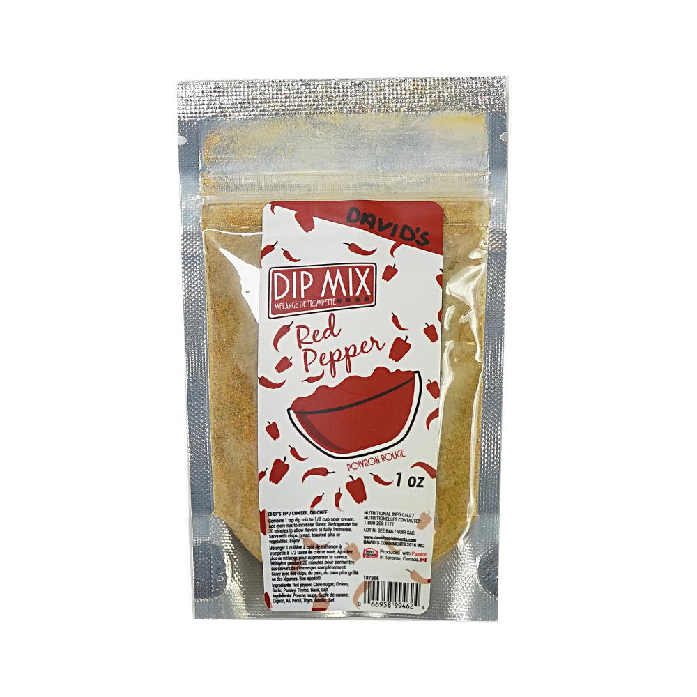 Mélange à trempette aux poivrons rouges- 1 oz Davids