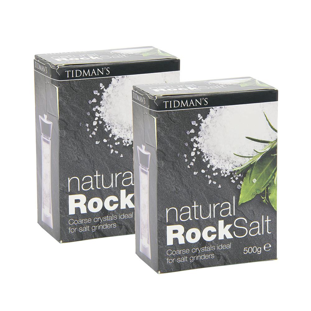 Tidman's Rock Salt 2 x 500 g Maldon