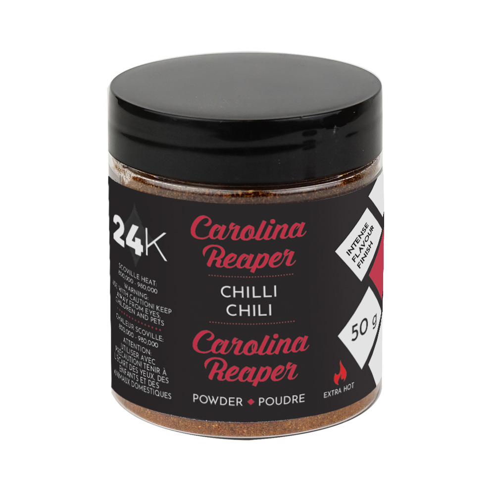 Carolina Reaper Chili en poudre 50 g 24K