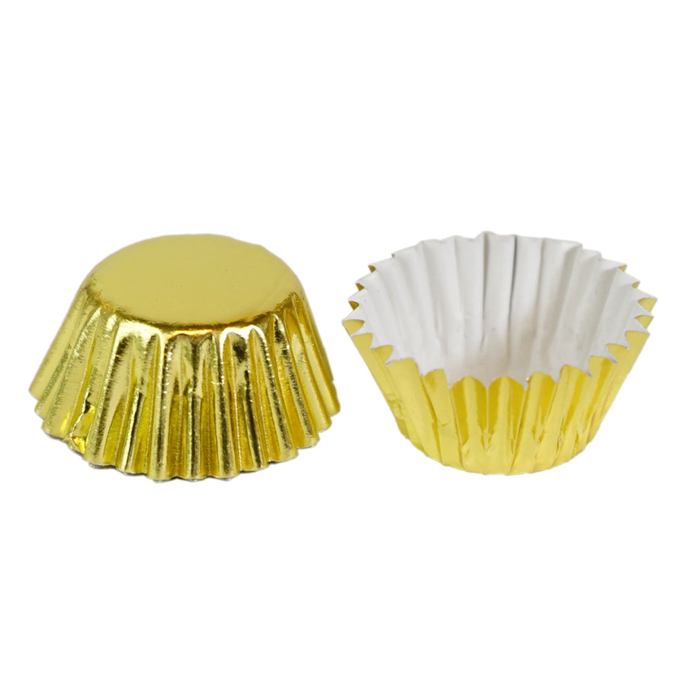 Candy Cups Foil Liner Gold 25mmx17mm 1000 pc Artigee