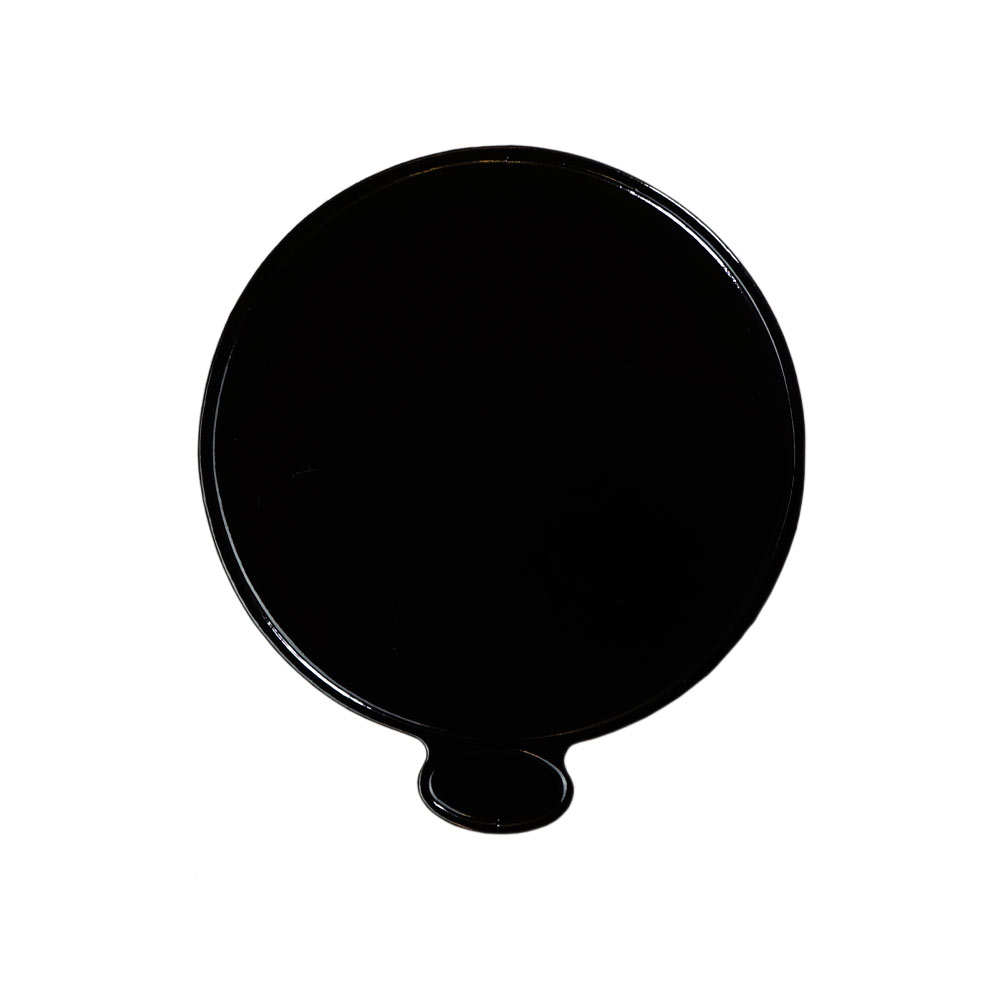 Round Mini Cake Base Board Black 80mm 100 pc Artigee