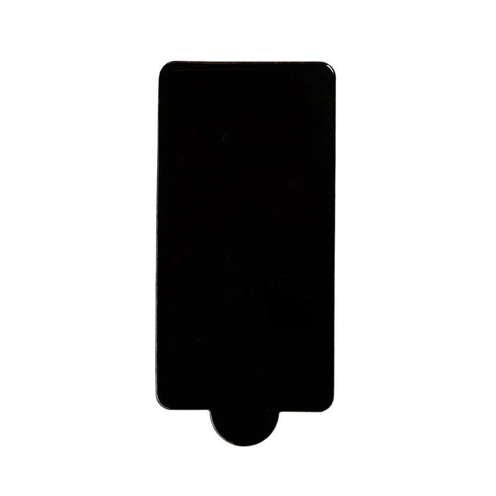 Rectangle Mini Cake Base Board Black 102x53mm 100 pc Artigee