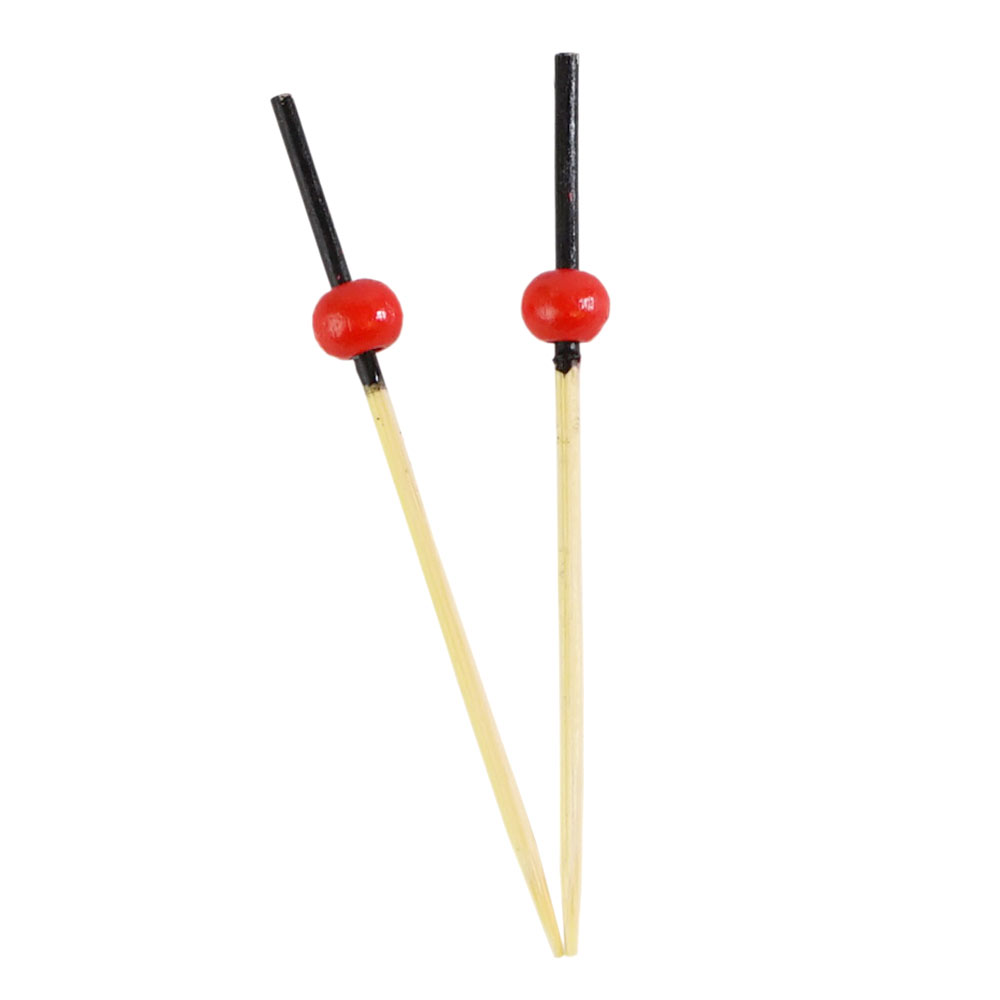 Brochettes Bambou Biodégradable Rouge 7cm 100 pc Artigee